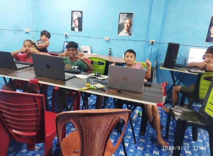 Students with Laptops